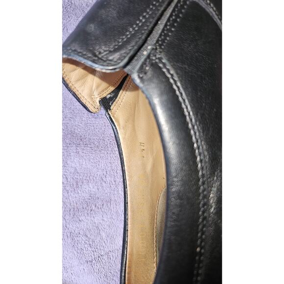 Bruno Magli Slip on Loafer Men's Size 7.5 Black Leather *Flawed‎ - Picture 8 of 9